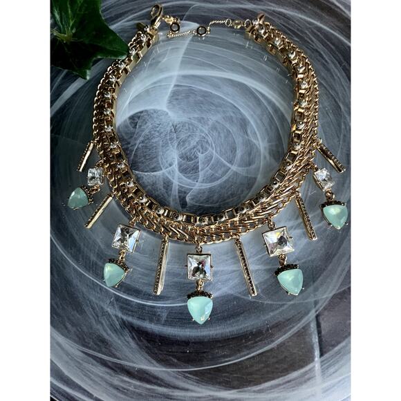 Vtg Lia Sophia 16" Victorian chocker statement necklace - Picture 2 of 5